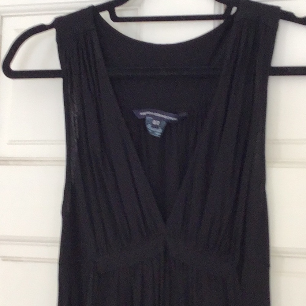 French connection black dress ties in front and back Size 0/2